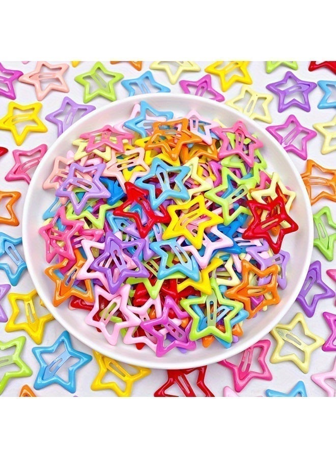 FLOVAZO 80 Pcs Non Slip Star Hair Clips for Girls, Small Hair Pins for Women Daily Use and Festival Styling Accessories - Image 3